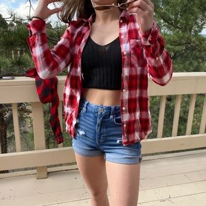 Red and White Flannel